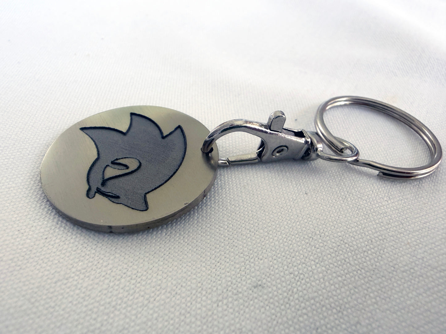 Sonic The Hedgehog Inspired Metal Keyring | 3D Engraved Stainless Steel Gamer Keychain | Thick 1.5mm Blue Steel Charm | BasicIsBestUK