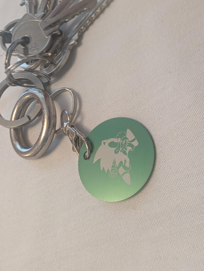 Laser Engraved Sonic the Hedgehog Keychain - Fan Gift