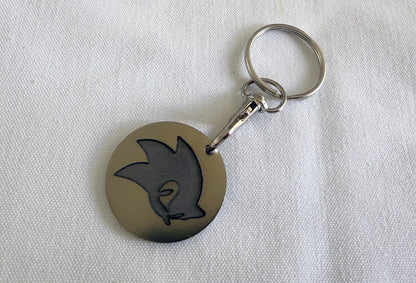 Sonic The Hedgehog Inspired Metal Keyring | 3D Engraved Stainless Steel Gamer Keychain | Thick 1.5mm Blue Steel Charm | BasicIsBestUK