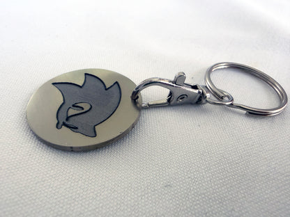 Sonic The Hedgehog Inspired Metal Keyring | 3D Engraved Stainless Steel Gamer Keychain | Thick 1.5mm Blue Steel Charm | BasicIsBestUK
