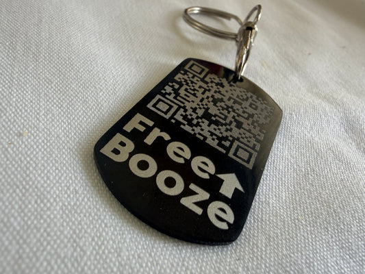 QR Code Prank Keyring | Rickroll Keychain | Funny Gag Gift | Scan for Surprise | Novelty Gamer Gift | BasicIsBestUK