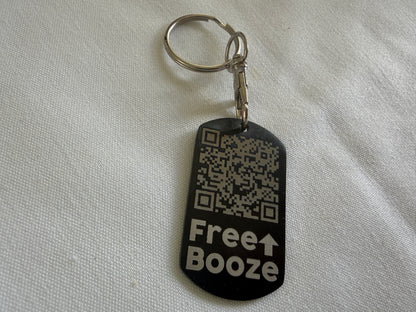 QR Code Prank Keyring | Rickroll Keychain | Funny Gag Gift | Scan for Surprise | Novelty Gamer Gift | BasicIsBestUK