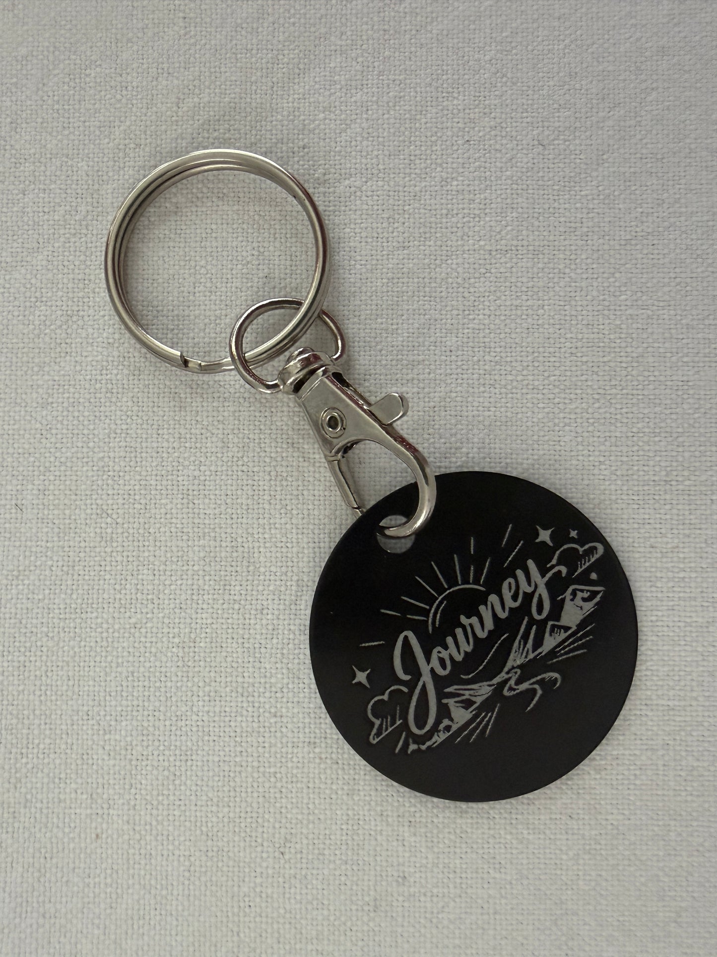 Laser Engraved Inspirational Keyring