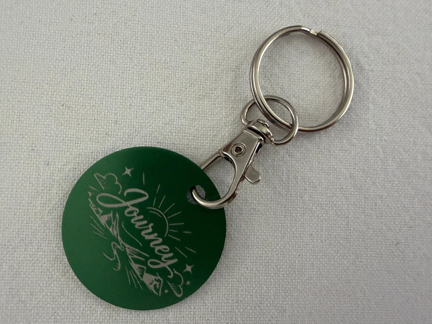 Laser Engraved Inspirational Keyring