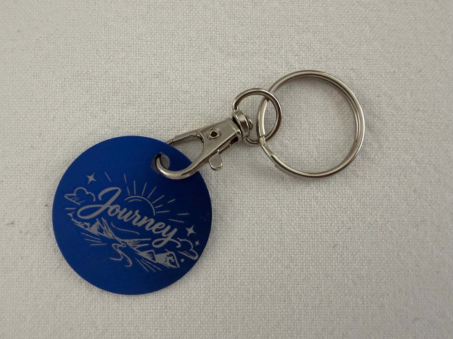 Laser Engraved Inspirational Keyring