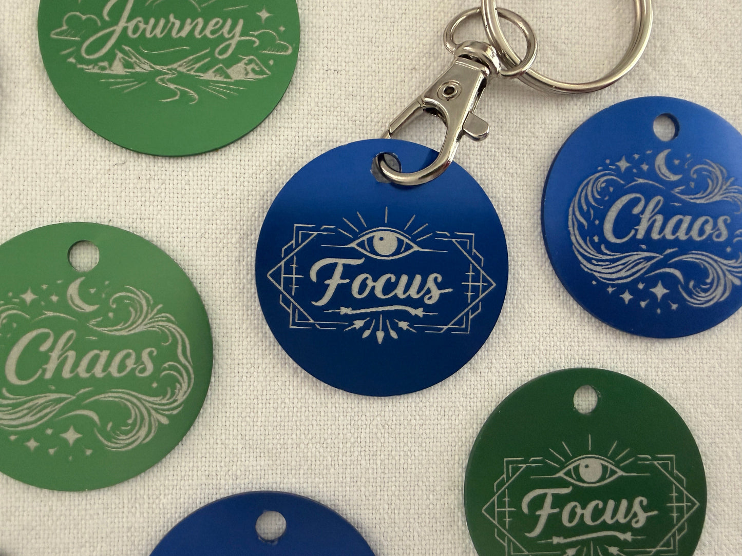 Laser Engraved Inspirational Keyring