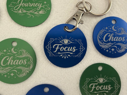 Laser Engraved Inspirational Keyring