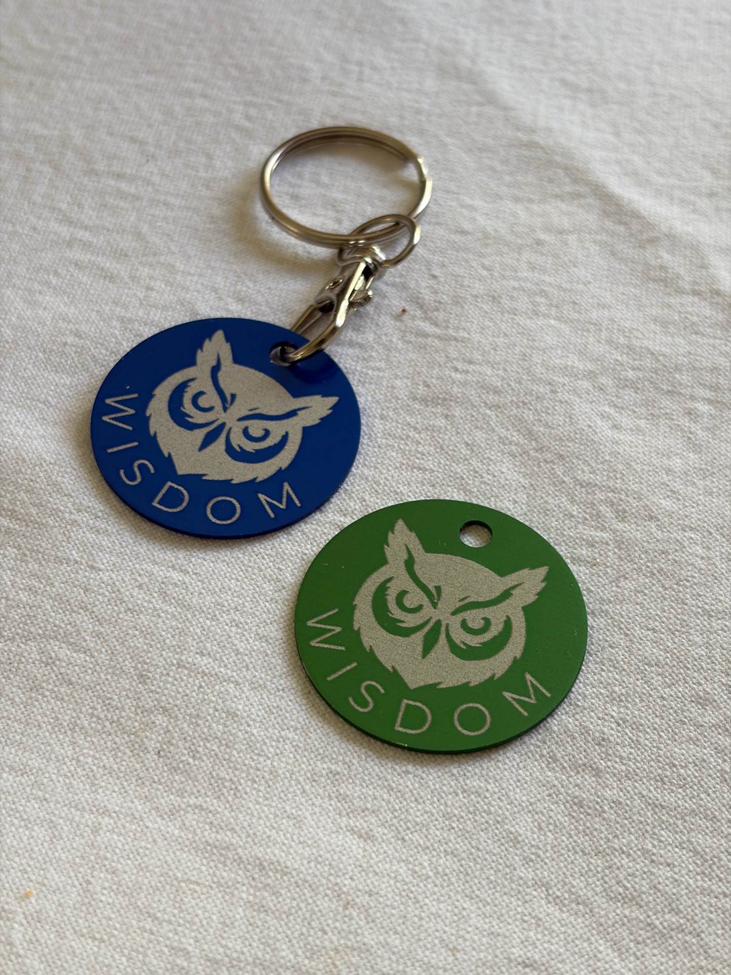 Laser Engraved Inspirational Animal Keyrings