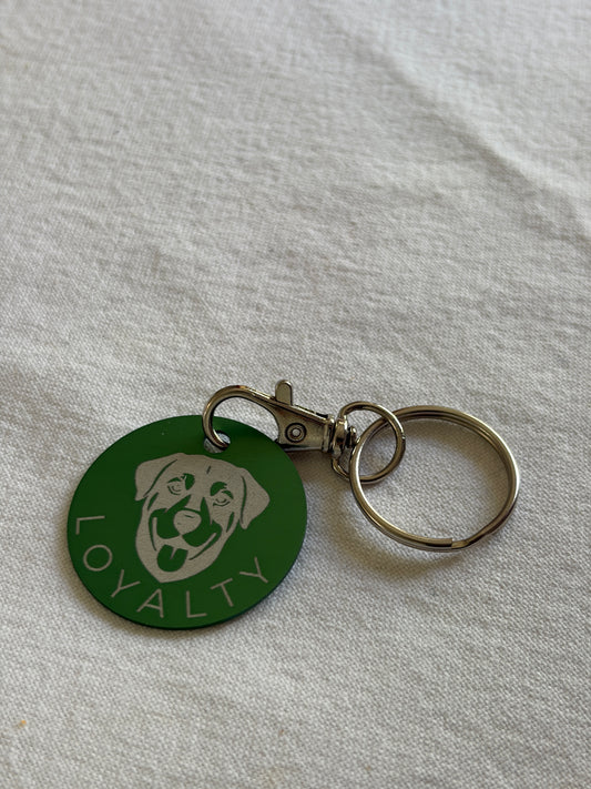 Laser Engraved Inspirational Animal Keyrings