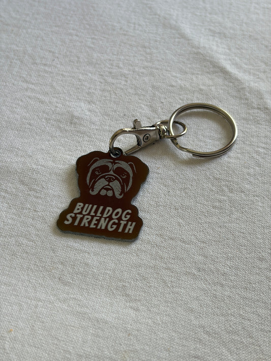 Bulldog Strength Keyring