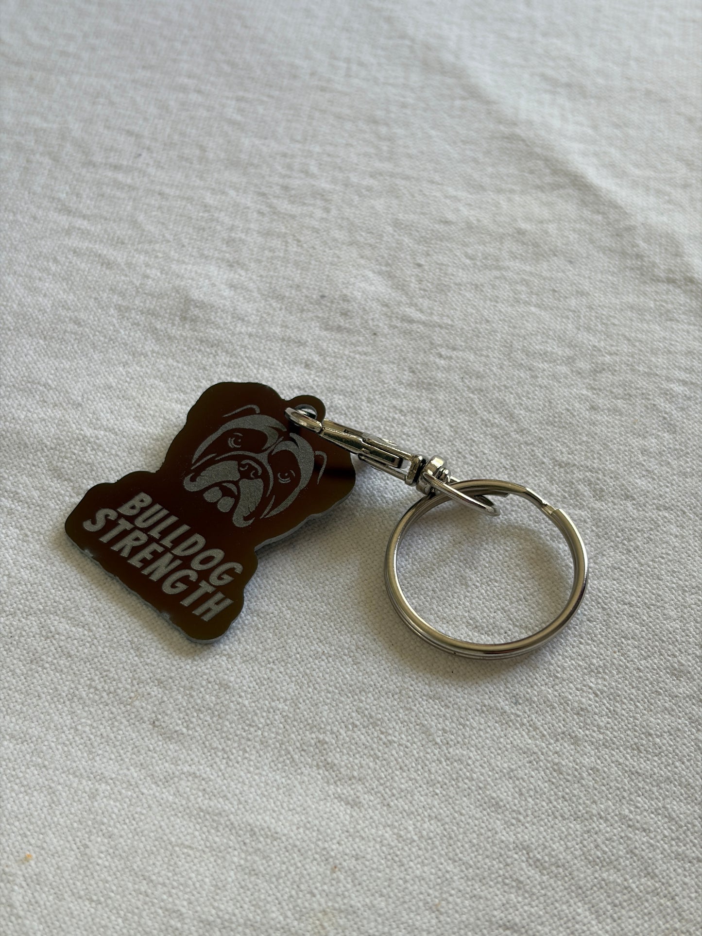 Bulldog Strength Keyring