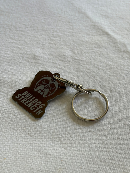 Bulldog Strength Keyring