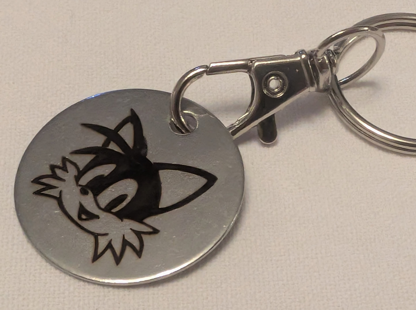 Sonic keyring Sonic the Hedgehog Keychain - Stainless Steel Charm for Fans