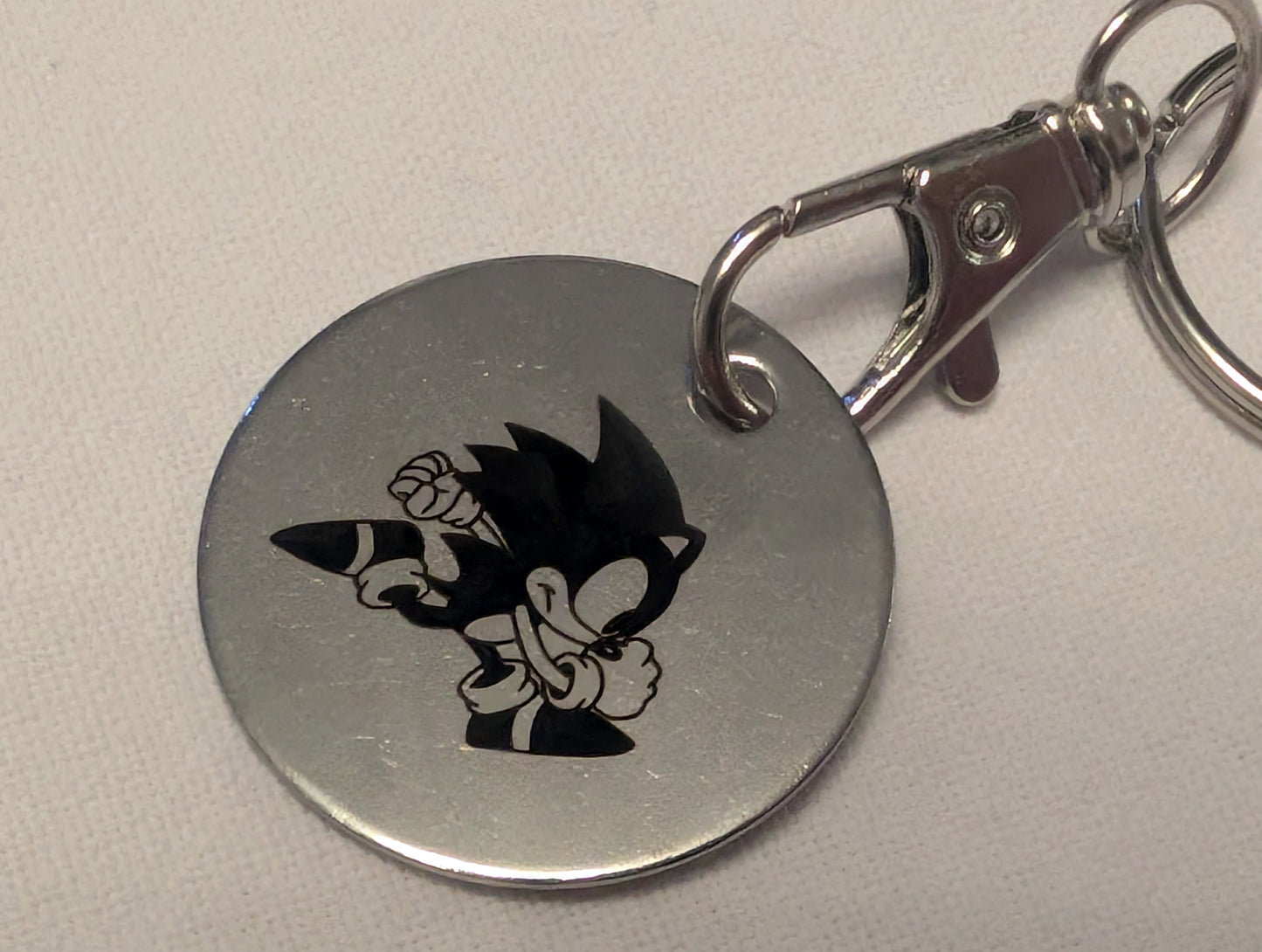 Sonic keyring Sonic the Hedgehog Keychain - Stainless Steel Charm for Fans
