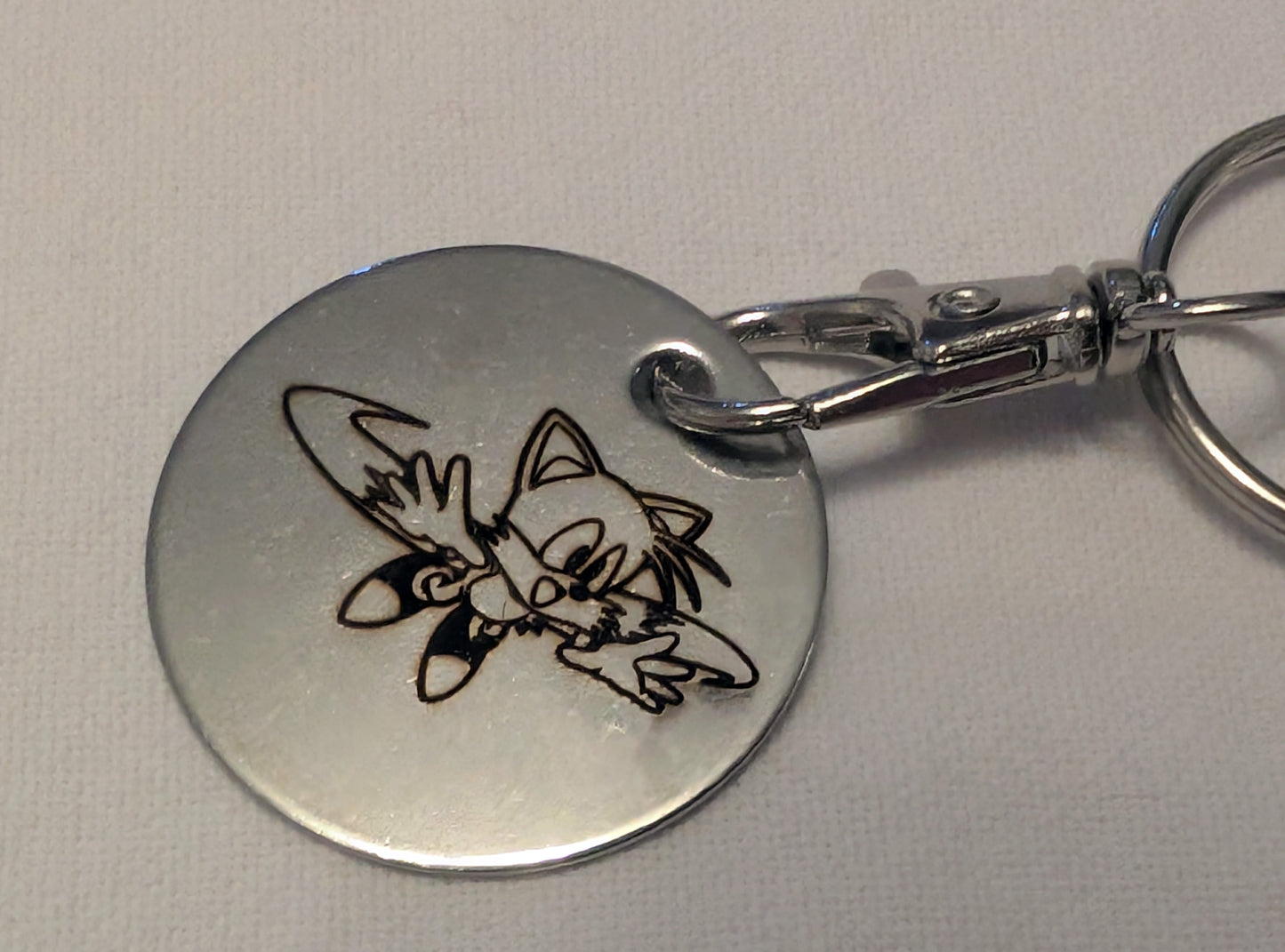 Sonic keyring Sonic the Hedgehog Keychain - Stainless Steel Charm for Fans