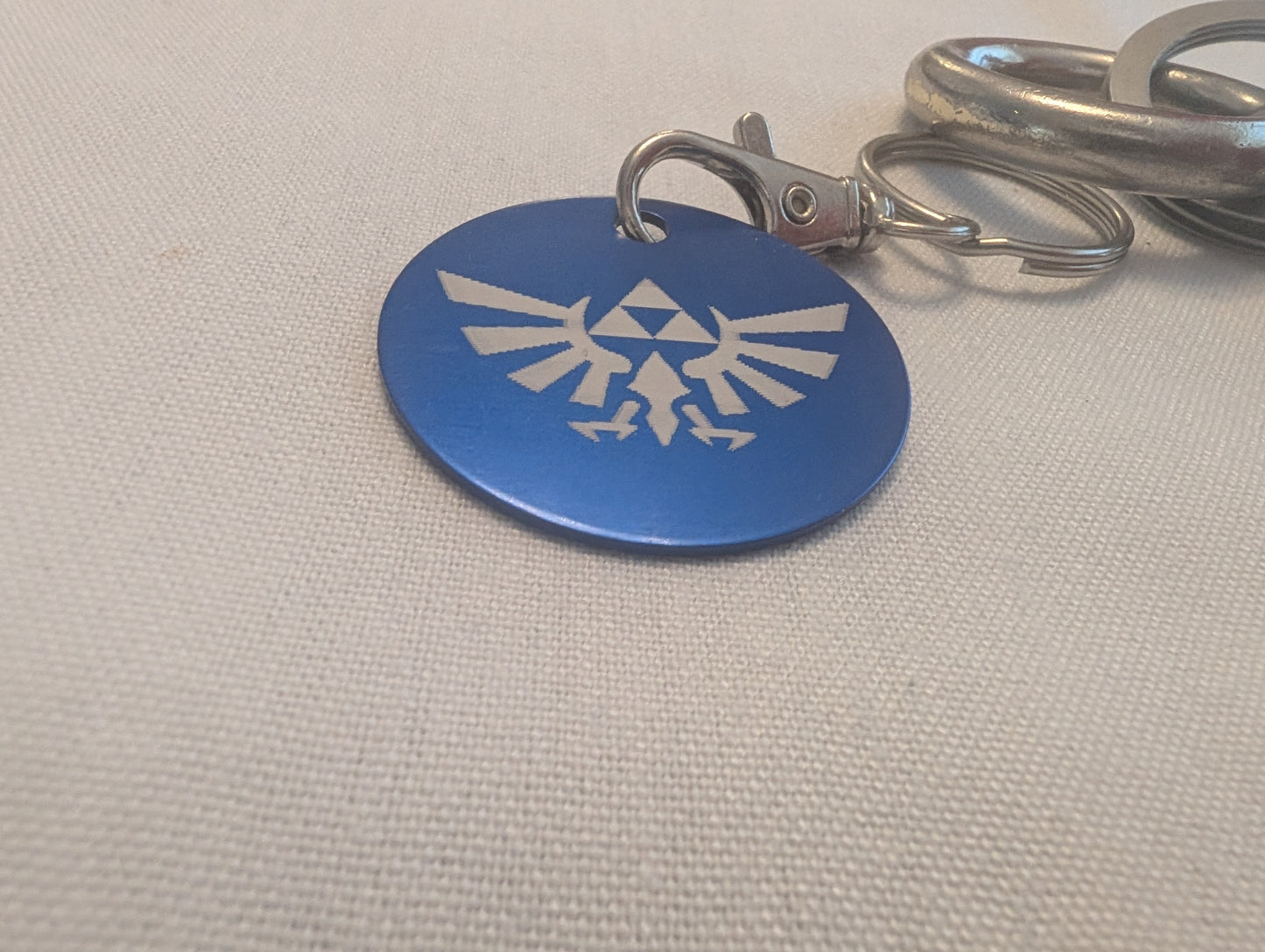 Triforce Keychain: Engraved Stainless Steel Zelda Fan Accessory