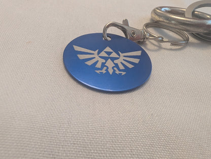 Triforce Keychain: Engraved Stainless Steel Zelda Fan Accessory