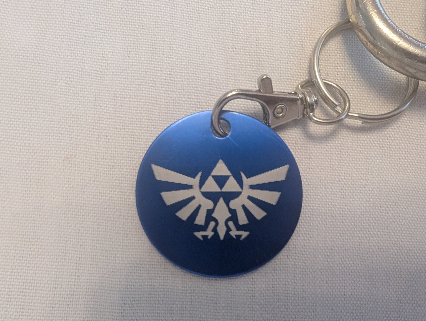 Triforce Keychain: Engraved Stainless Steel Zelda Fan Accessory