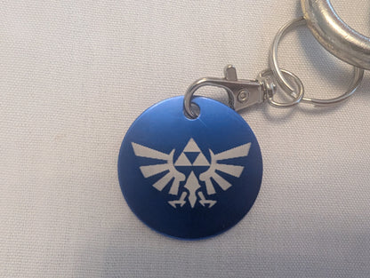 Triforce Keychain: Engraved Stainless Steel Zelda Fan Accessory