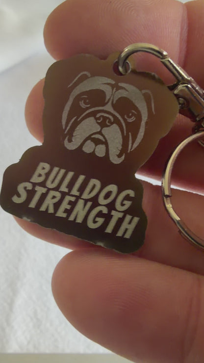 Bulldog Strength Keyring