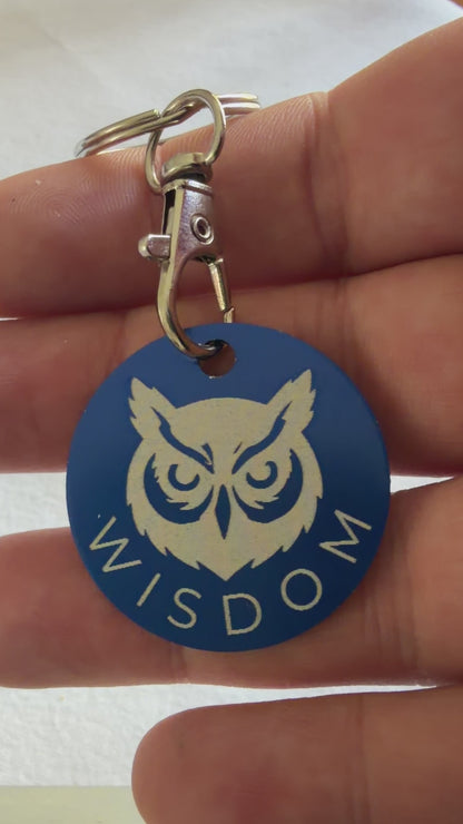 Laser Engraved Inspirational Animal Keyrings